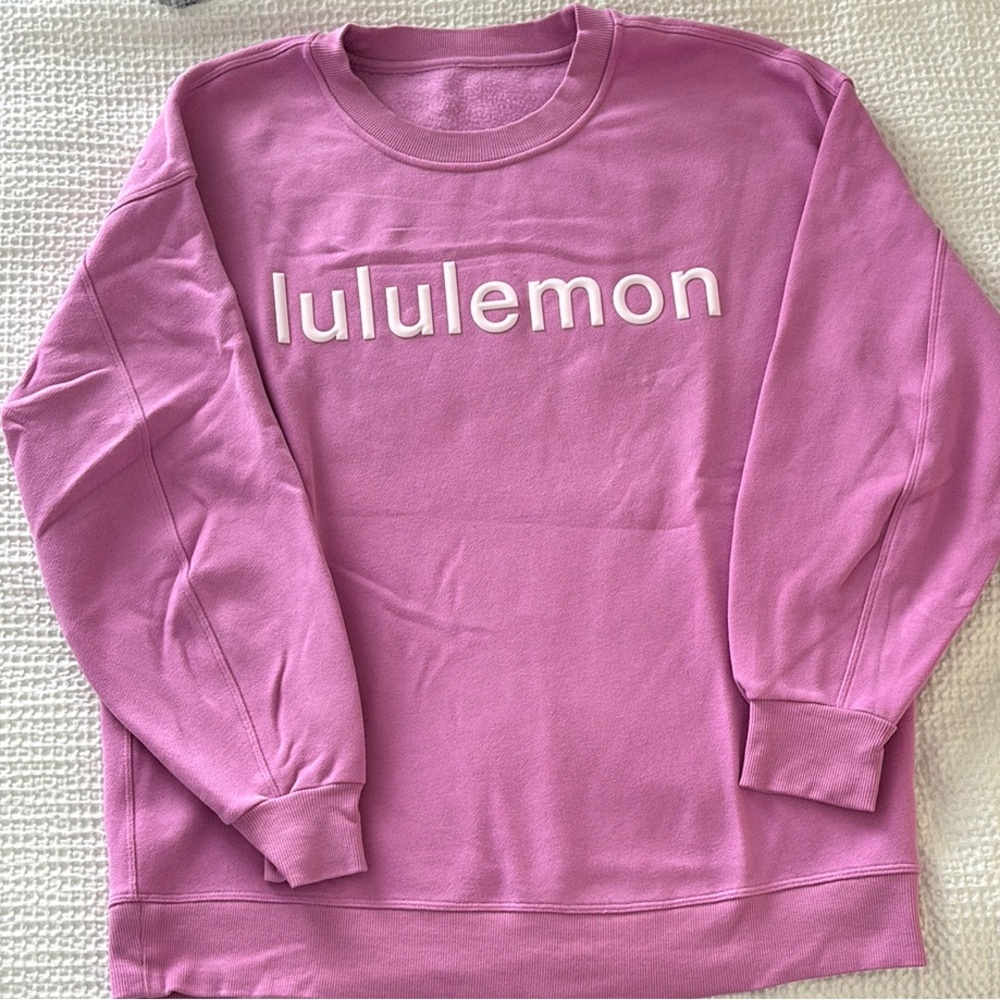 Lululemon Pink Crewneck Pullover Hoodie Size M